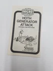 Vintage 1982 Hoth Generator Attack Instructions Micro Collection Star Wars