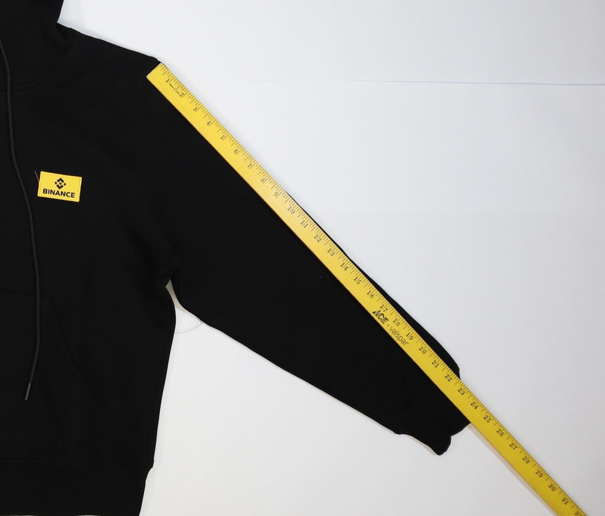 Binance Hoodie Mens Medium Black Full Zip Fleece Crypto Logo 