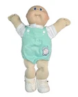 Vintage 1983 Cabbage Patch Kids Preemie Doll Bald Blue Eye Elephant Outfit Shoes