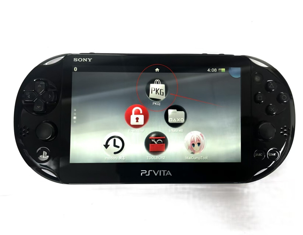 SONY - PS vita 本体　2000ver. Sony PS Vita PCH-2000 Console 3.65 Region Free Version, 128GB +