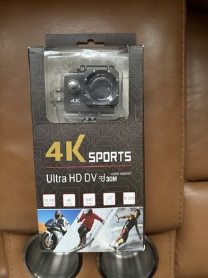 Ultra HD DV 4K Sports Action Camera, 18MP, Waterproof, Wi-Fi, 170° Lens