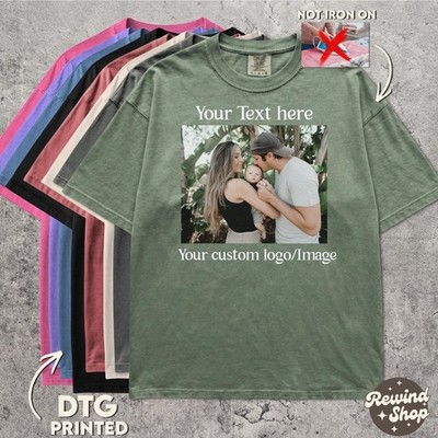 Make Your Own Custom Text Logo Graphic T-Shirt Personalized Design Shirt Gifts