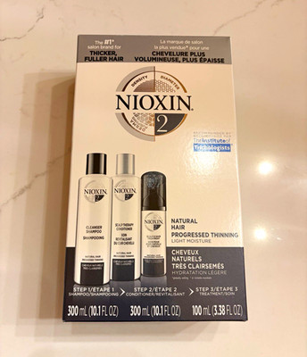 NIOXIN System 2 Shampoo Conditioner Scalp Treatment Set Menthol 300/300/100mL