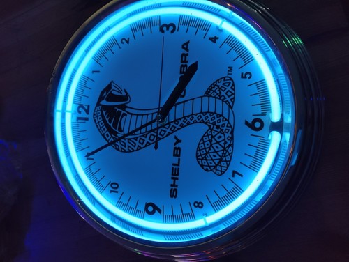 Shelby Cobra Neon Clock - Picture 5 of 13