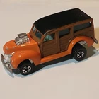 Hot Wheels Blackwall 1979 40s Woodie Orange Woody Wagon Hi-Rakers Axle