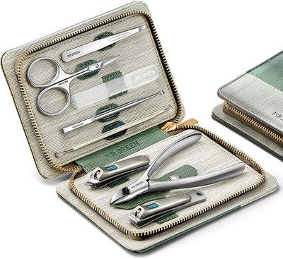 MR.GREEN 8-in-1 Stainless Steel Manicure Pedicure Kit - Green