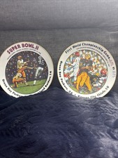 Green Bay Packers Super Bowl Collectors Plates 1 And 2 Limited Edition AFL NFL