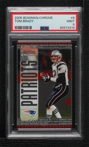 2005 Bowman Chrome Tom Brady #8 PSA 9 MINT 0w9f