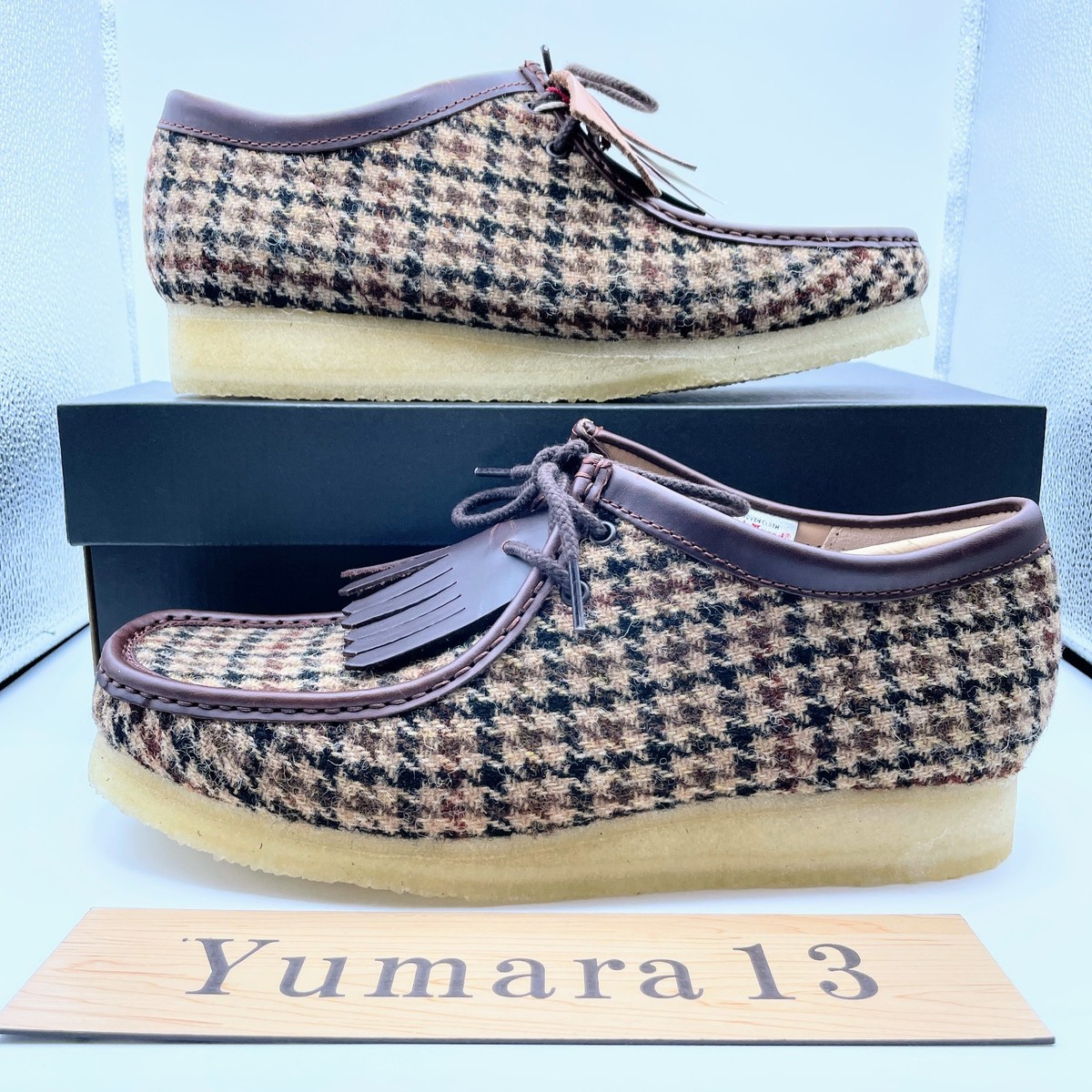 Clarks Wallabee Brown Tweed Combination 26182791 UK 4-13 | eBay