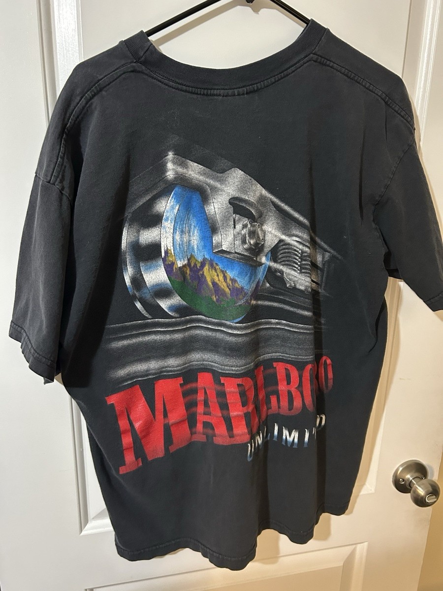 Authentic Vintage Marlboro 90s Pocket Train Tee XL | eBay
