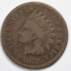 1875 1C Indian Head Penny Full Date - Exact Shown!