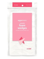 Amazon Basics Cosmetic Foam Wedges for Makeup 32 Count Pack of 1 , White