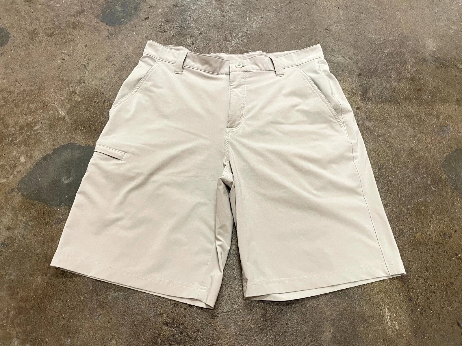 Columbia Sportswear PFG Performance Fishing Gear Chino Shorts Men 34 Tan Outdoor