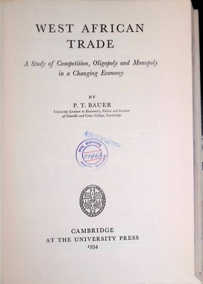 West African Trade: A Study of Competition, Oligopoly and Monopoly in a Changing