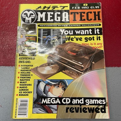 MEGATECH Magazine Issue # 2 February 1992 Sega Mega Drive slight cover damage