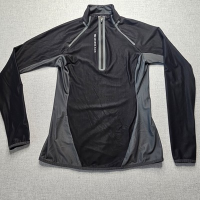 Second Skin Pullover Womens Medium 1/4 Zip Training Long Sleeve Cycling Gym 
