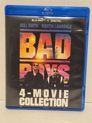 Bad Boys: 4-Movie Collection (Blu-ray, 2024) Used No Digital