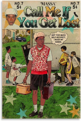 Tyler Poster ''The Creator Rapper Call Me If You Get Lost'', Vintage-Musikposter f