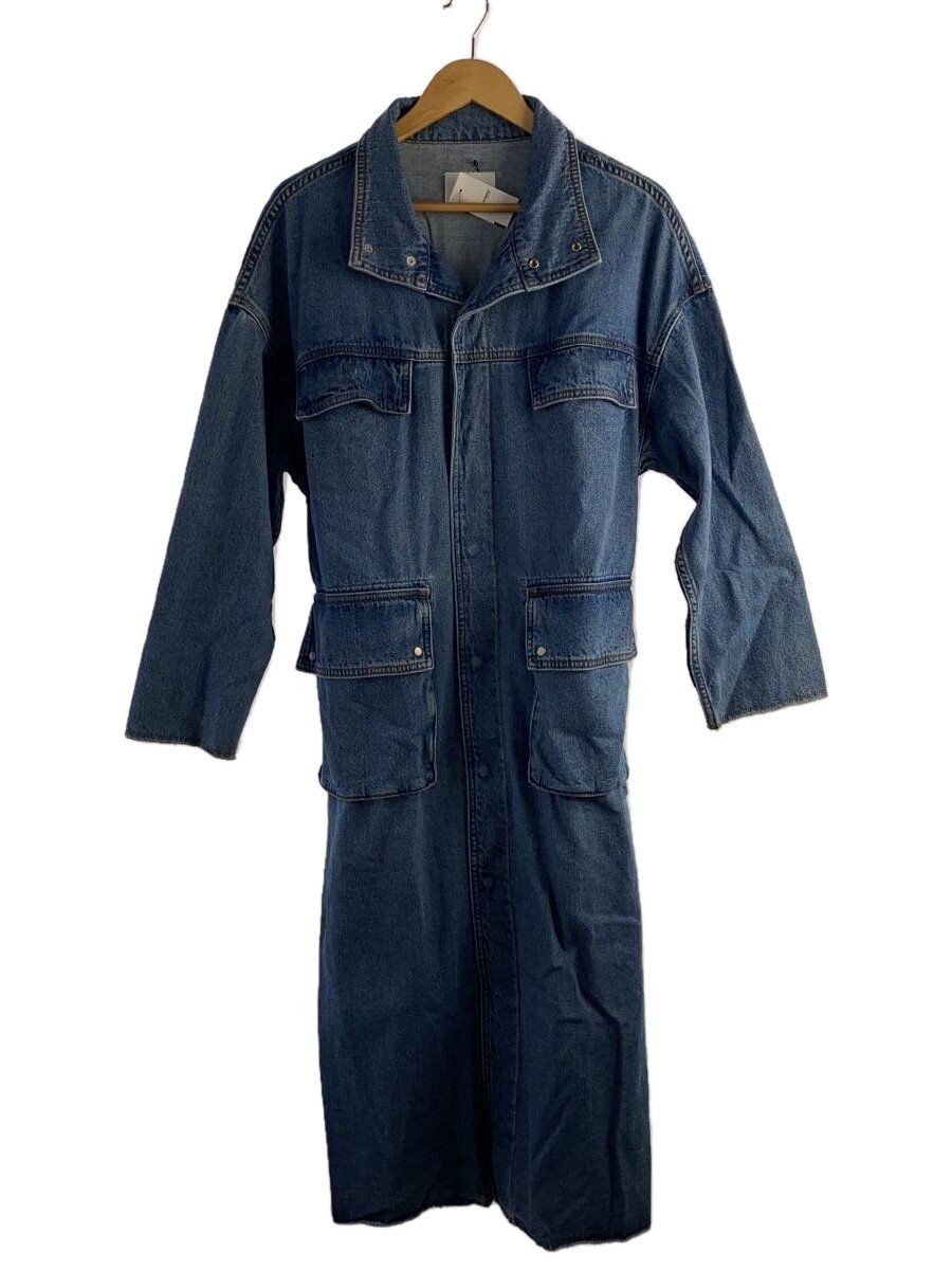 ALTRA B STONE OTHER DENIM CAPPOTTO LUNGO DA LAVORO FREE COTONE BLU 01920730160