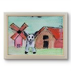 Farm Dog Abstract Expressionist Original Painting ACEO. — photo 4