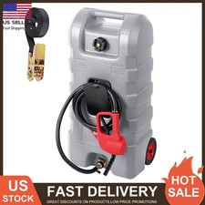 15 Gallon Fuel Caddy Gas Fuel Storage Tank Container Diesel Can w/ Wheels Hose