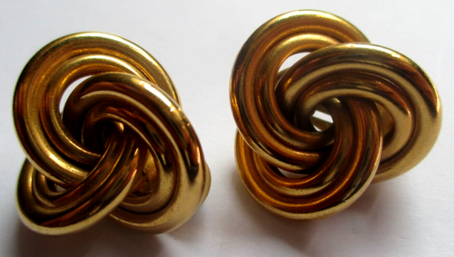 Boucles D'oreilles Clips Vintage Couleur Or - Modèle 5382 - Parfait état