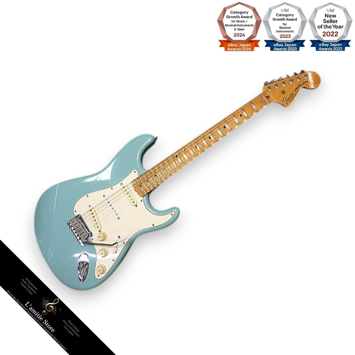 Fender YNGWIE MALMSTEEN ST MOD SB Sonic Blue Electric Guitar /w