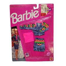 VINTAGE 1992 BARBIE JEANS WEEK-END JEANS FASHIONS CLOTHING OUTFIT NEW 778