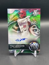 2023 Bowman Platinum Trey Lipscomb # /99 Auto Green Foil #TOP-29 Nationals A26