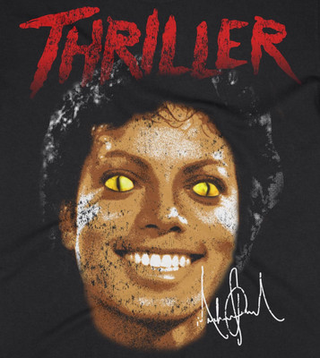 Michael Jackson Thriller Vintage Look Oversized Boxy Hip Hop Big Face T Shirt
