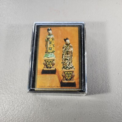Vintage Congress Single Deck Playing Cards Chinese Porcelain Taft Museum in case