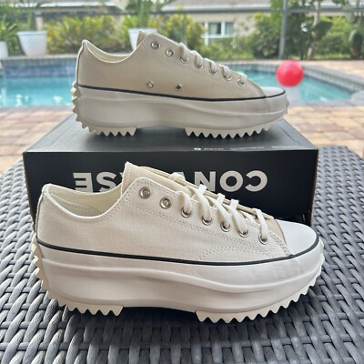 Converse Run Star Hike Low Summer White Denim Men's Shoes 171895C Size 10