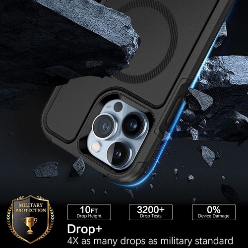 Für iPhone 16/15/14 Pro Max Robuste Robuste MagSafe Stoßfeste Magnet Hülle - Bild 15 von 36