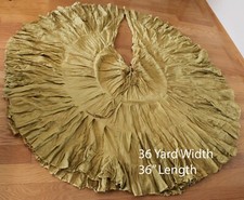 Avacado Gold Full 35 Yd Skirt Tribal Belly Dance 3-Day Free Shipping 