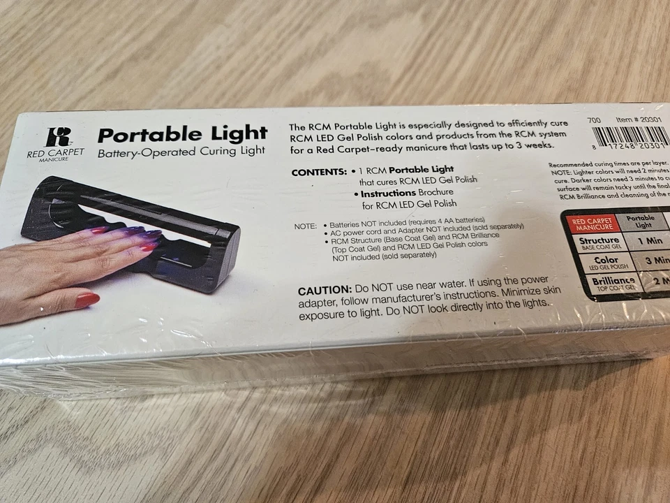  LIQUIDACIÓN ALFOMBRA ROJA Luz Portátil Luz de Curado a Batería NUEVO Foto 3 de 4