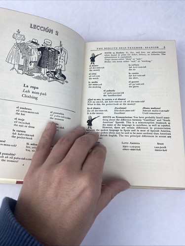 The Berlitz Self-Teacher Spanish Book by Strumpen-Darrie (1949, Vintage HC w/DJ) - Picture 13 of 19