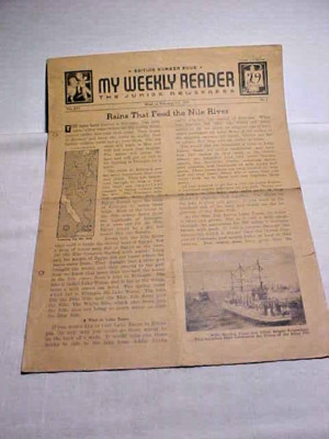 My Weekly Reader Jr Newspaper 2/3-7/36 No 1 Vol XVI Edition Number 4