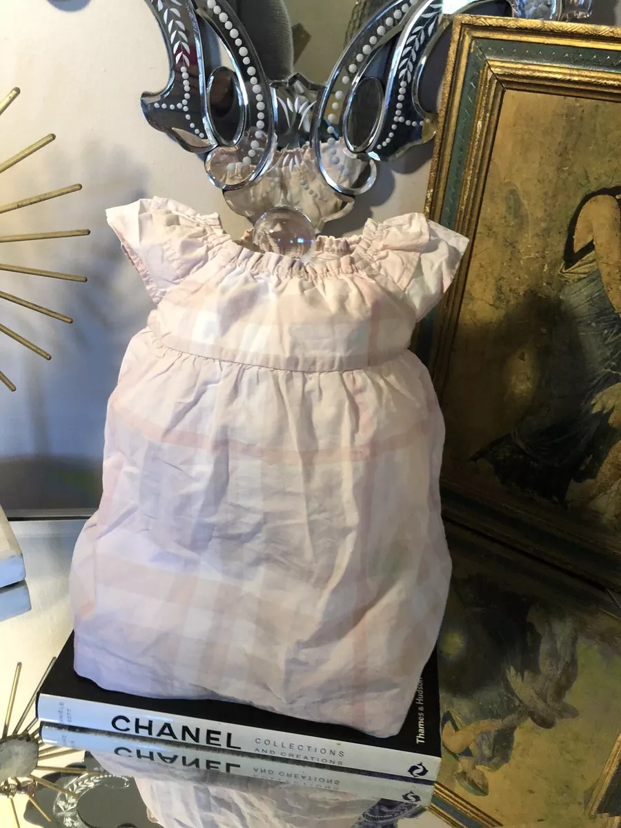 Burberry Baby Girl Soft Pink Plaid Dress Size 6 months eBay