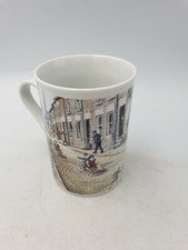Tasse à café thé Bernard McMullen dos scènes de rue chariot pour enfants magasin de course 1999 