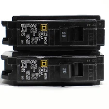 2X Square D by Schneider Electric HOM120CP Homeline 20 Amp Single-Pole Breaker