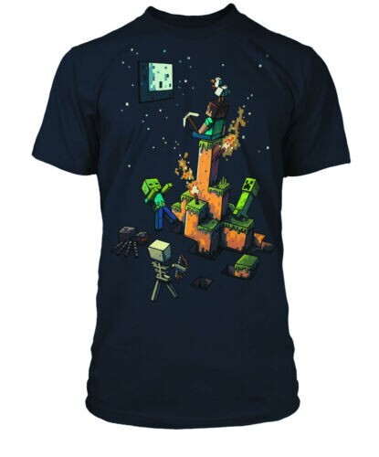 Official JINX Minecraft Tight Spot T-Shirt Size Youth Large (BRAND NEW) - Picture 1 of 1