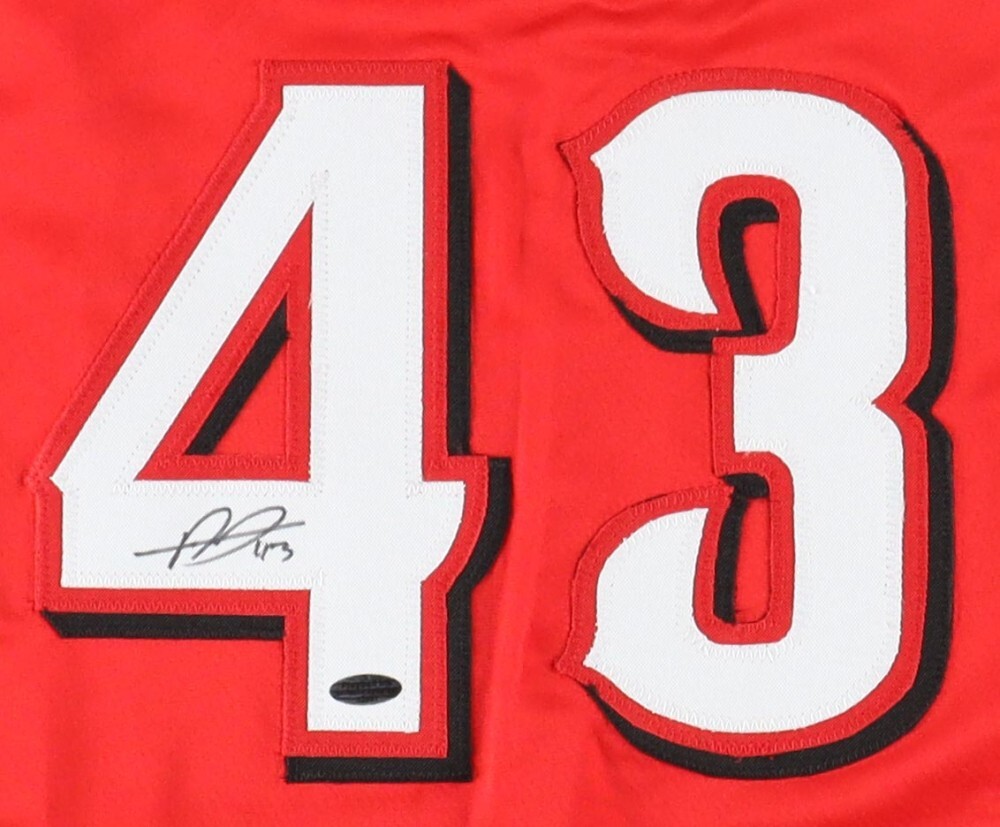 Alexis Diaz Signed Cincinnati Reds Jersey (Playball Ink