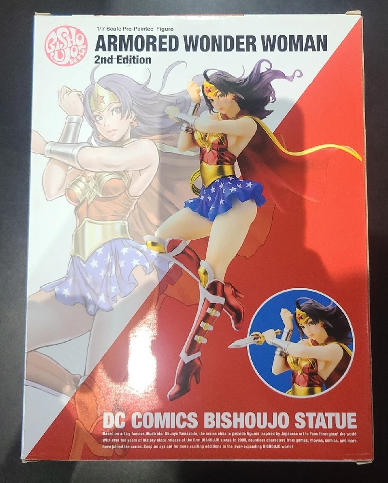 Estatua Bishoujo Kotobukiya DC Comics: Armored Wonder Woman 2da Edición Escala 1/7 Foto 2 de 4