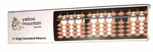 Yellow Mountain Imports Digit Standard Abacus  Professional 17 10.5” Long - Picture 1 of 6