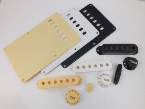 Vintage Accessory Pack COVERS KNOBS TIPS & BACK PLATE 3 cols for Stratocaster - 第 1/11 張圖片