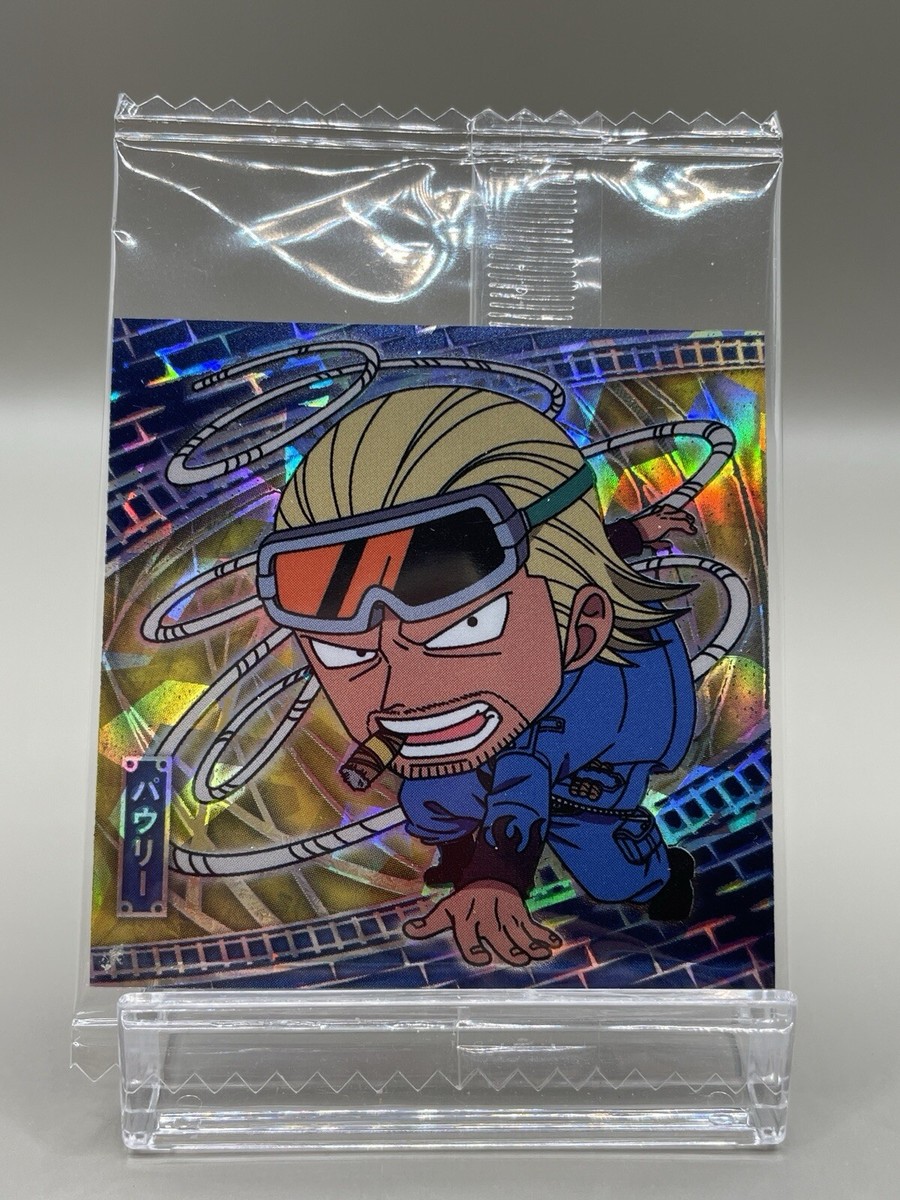 One Piece Wafers Pauly Iceberg sticker seal Japanese Anime Bandai
