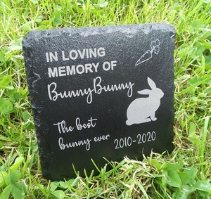rabbit memorial plaques