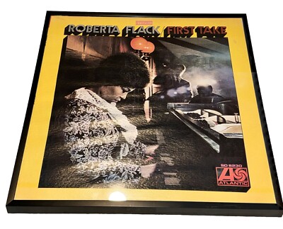 ROBERTA FLACK First Take 70s Soul METAL PLEXIGLASS FRAME 12  Album Cover *No LP