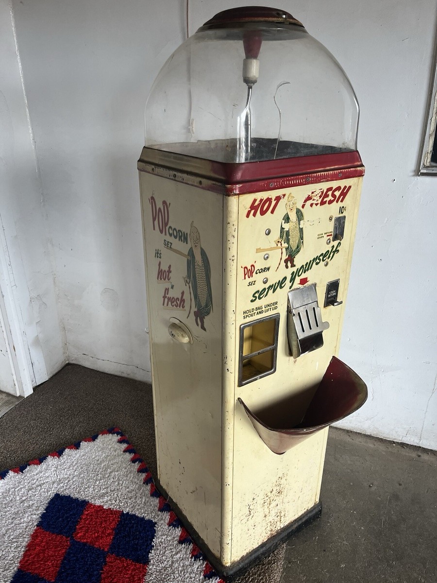 ジェレコ　ポンチャックマシーン Vintage 1940's 'Pop' Corn Sez Popcorn Vending Machine TC-10 Coin
