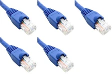 Ultra Spec Cables 15FT Cat5e Cat 5 Ethernet Patch LAN Network Cable (5 Pack)